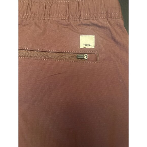 Vuori Mens XL Burgundy Organic Cotton Blend Casual Pants Drawstring Lounge - Picture 6 of 6